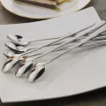 Long Handle Spoon 6 Pieces - Convenient Set Of Long-Handled Spoons For Various Uses. 