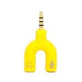 3.5mm Stereo Audio Jack Earphone Headphone 2 Way U Splitter Adapter 6 colors. 