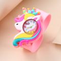 Baby Watch 3D Cartoon Kids Birthday Gift Old Girl Boy Children Study Time Toy Clock Free Spare Battery. 