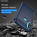 For Lenovo K14 Plus / Lenovo K14 Case Carbon Fiber TPU Shockproof Soft Silicone Phone Cover. 