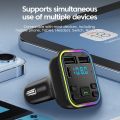 Car Bluetooth FM Transmitter Dual USB Car Charger Fast Charging Type C Car Phone Charger U Disk Play Mp3 Player Handsfree Call. 