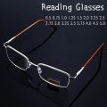 Men Glass Reading Glasses Presbyopic Eyewear0.5 0.75 1.0 1.25 1.5 2.0 2.25 2.5 2.75 3.0 3.25 3.5 3.75 4.0 4.5 5.0 Unisex. 