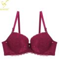 Purple Soft Comfortable Net Pushup Foam Bra for Sexy Women. 