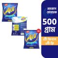 Alo Advanced Synthetic Laundry Detergent Powder, washing powder, laundry soap powder, soap powder, clothes washing powder,gura shaban Get 500gm Free (Lemon). 