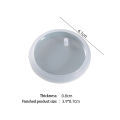 DIY Keychain Pendant Silicone Mold DIY Pendant Crystal Epoxy Resin Mold Round Rectangle Pendants Jewelry Making Qoddess.