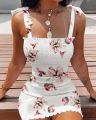 Women's Bodycon Dress New Summer Fashion White Sling Strapless Folds Mini Slim Pencil Print Tank Dresses for Women Vestido. 