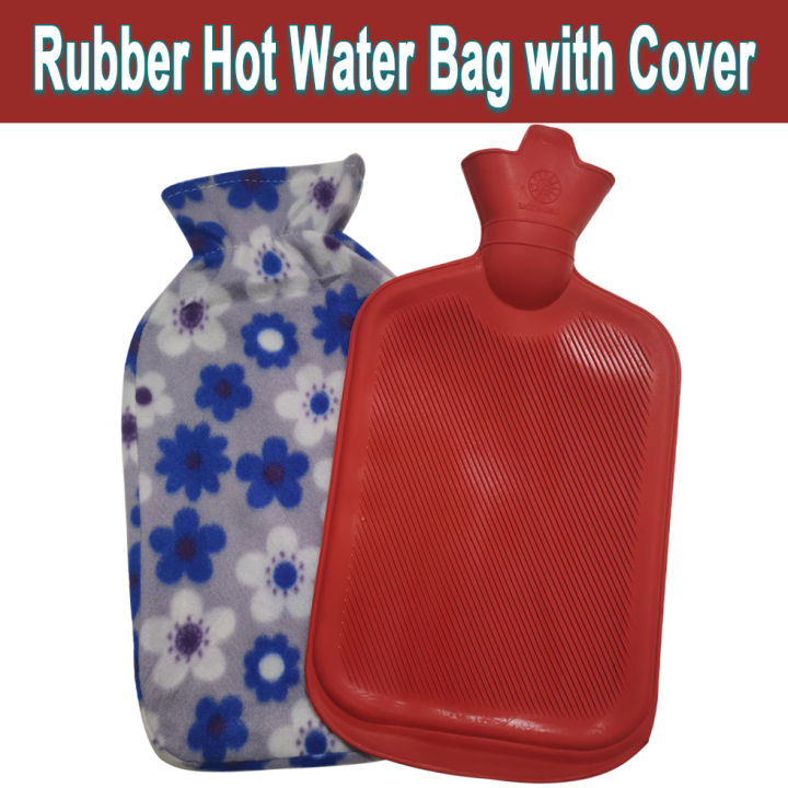 Rubber Hot Water Bag with Cover free