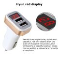 Cigarette Lighter Voltage Meter Dual Port USB LED Display Car Charger for iPhone 6S/7/8/X/XS MAX/XR,iPad Mini 3,Galaxy Note 9/S9.