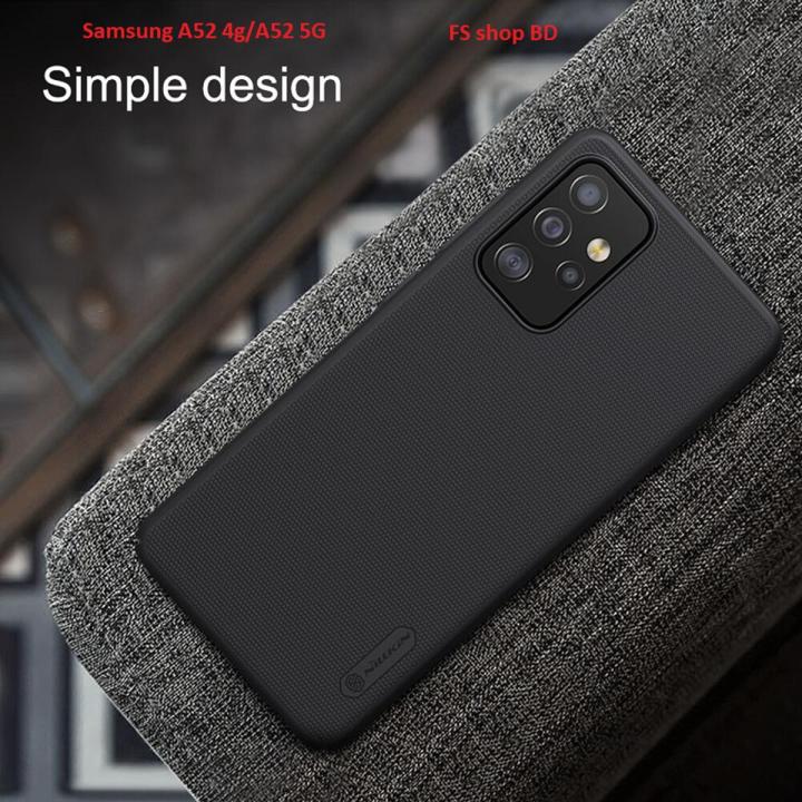 A52S/A52 Nilkin For Samsung Galaxy A52 Galaxy4G/ A52  5G Nillkin Super Frosted Shield Hard Pc Back Cover Matte Hard Case With Salient Dot Design - Phone Back Cover (Back Case Cover For Smartphone)