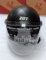 Steelbird Halfface Black Colour Helmet For 5-14 Years Children For Ridng Bike,.