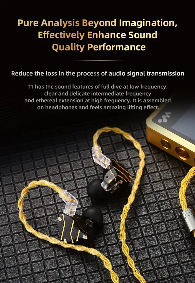 QKZ T1 8 Core TC Silver Plated Hifi Earphone Update Cable
