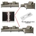 JAERBEE Sectional Sofa Connection with Snap Lock, Couch Clips Furniture Connector, Snap Connector Fastening for Sofa Furniture.