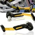 Motorcycle Universal Handlebar Break and Clutch Liver Protector Guard Gold colour. 