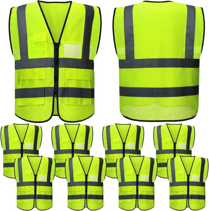 Neon%20Green%20High%20Visibility%20Reflective%20Construction%20Safety%20Security%20Vest%20-%20Image%204