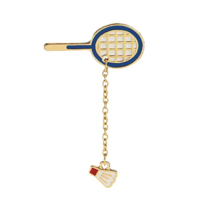 Table%20tennis%20racket%20pins%20Badminton%20racket%20broches%20pingpong%20enamel%20brooch%20Badminton%20sports%20enthusiasts%20pin%20chain%20for%20sport%20lover%20-%20Image%204