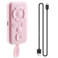 Protable Bluetooth Remote Control Mobile Bluetooth Remote for Focusing, Photography, Video Recording, , and Page Turning Pink.