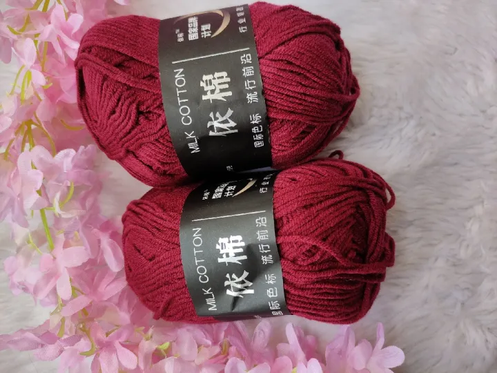 4%20ply%20Crochet%20Milk%20Cotton%20Yarn%20%20(50gram*%202%20prices)%20-%20Image%202
