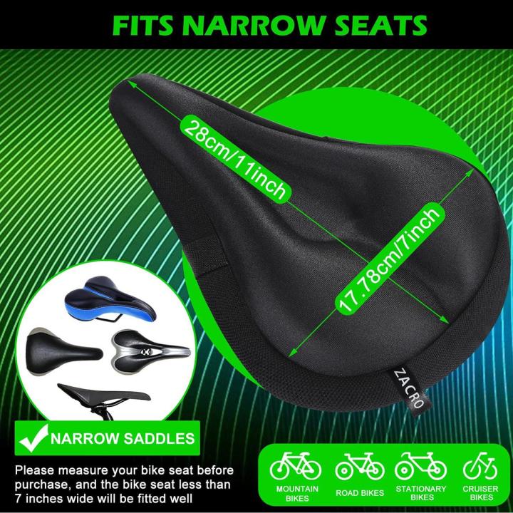 Gel Bike Seat Cover- Extra Soft Gel Bicycle Seat Bike Saddle