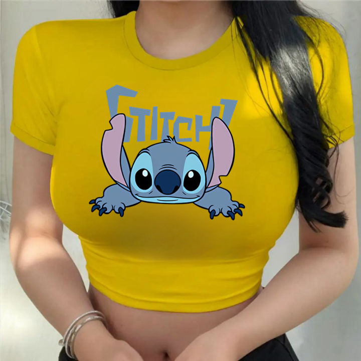Disney%20Cartoon%20Women%20Tops%20Stich%20Crop%20Top%20Fashion%20T-shirts%20Lilo%20Stitch%20Kawaii%20Tshirts%20Cute%20Print%20Casual%20Men%20T-shirt%20Ladies%20Blouse%20-%20Image%204