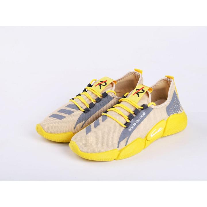 Daraz Yellow Sports Shoes For Women 2022 Fashion Spring Female