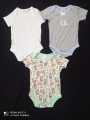 3 Pcs Baby Romper STYLISH Half Sleeve. 