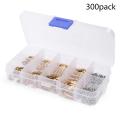 300X Brass M2 Hex Column Standoff Support Spacer Screw Nut Assortment Kit. 