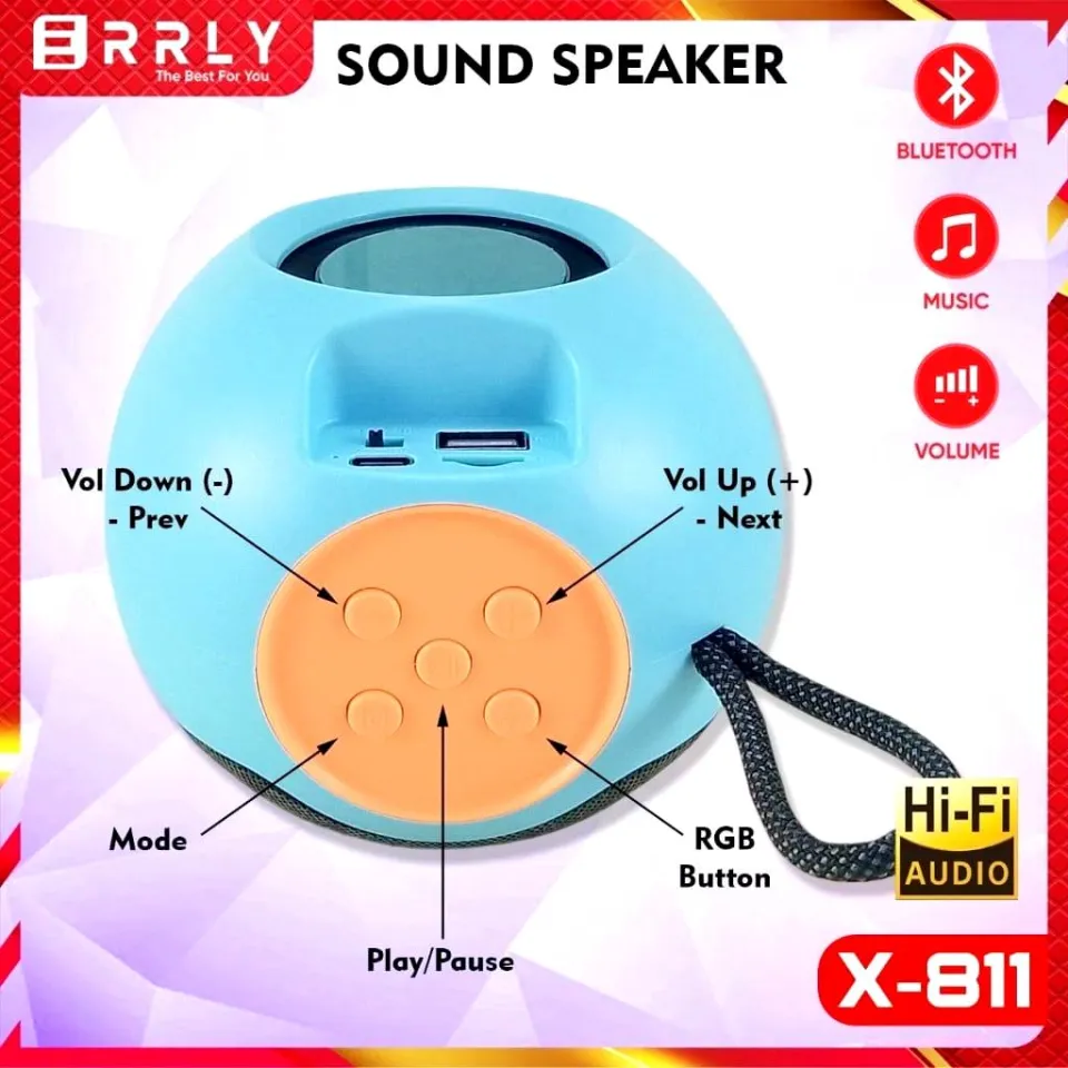 New Type-C Fast Charging X-811 Speaker LED Colorful light RGB home