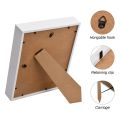 Shadow Box A4, 5CM Deep Box Photo Frame for Tabletop and Wall,3D Picture Frame Display Box for Crafts Memorabilia White.