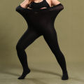 DOIAESKV 150 KG Women Tights Plus Size 120D Autumn Warm Winter Fleece Pantyhose High Waist Female Stretchy Slim Thick Tights.