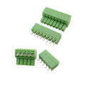 5Pair 15EDG 3.5 mm KF2EDG 3.5mm Screw Terminal Block Connector Right Angle / Straight Needle Plug Pin Header Socket 2-12 Pin.