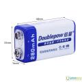 Doublepow 9V Rechargeable Battery 280mAh Large Capacity 6F22 Ni-MH Battery for Multimeter Charging Battery DIY.