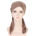 Fashion Ready To Wear Plain Hijab Inner Caps for Women Muslim Rhinestones Hair Loss Beanies Instant Scarves Headwraps Bonnets.