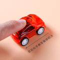 Push Pull Toys Cute boy toy car pull back car creative mini plastic car kids baby delicate transparent toy. 