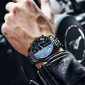 DGSenpi Fashion Business Casual Men High-End Watch Automatic Non-Mechanical Men Calendar Luminous Waterproof Watch. 