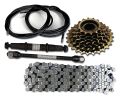 Complete Bicycle Gear Set 21speed, Total 12 Parts, Cycle Gear Kit Set Compatible for All Kind of Bicycles. 