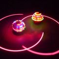 LED Light Up Flashing Spinning Tops Flashing Music Gyro Spinning Top Gyro Spinner LED Music Flash Light Football Gyro Toy.