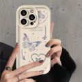 NIS Retro Pink Butterfly Phone Case for Xiaomi Redmi Note 13 12 11 Pro Plus 12S 11S 10S 10 9 9S 8 12C 13C Silicone Back Cover. 