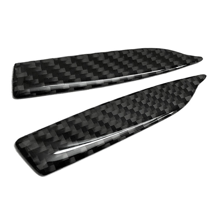 2Pcs Universal Carbon Fiber Car Rearview Mirror Trim Side Mirror Protector Guard