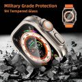 for Apple Watch Case Ultra 2 49mm Screen Protector accessories Metal Aluminum Alloy Cover Frame+Tempered Glass iWatch ultra case. 