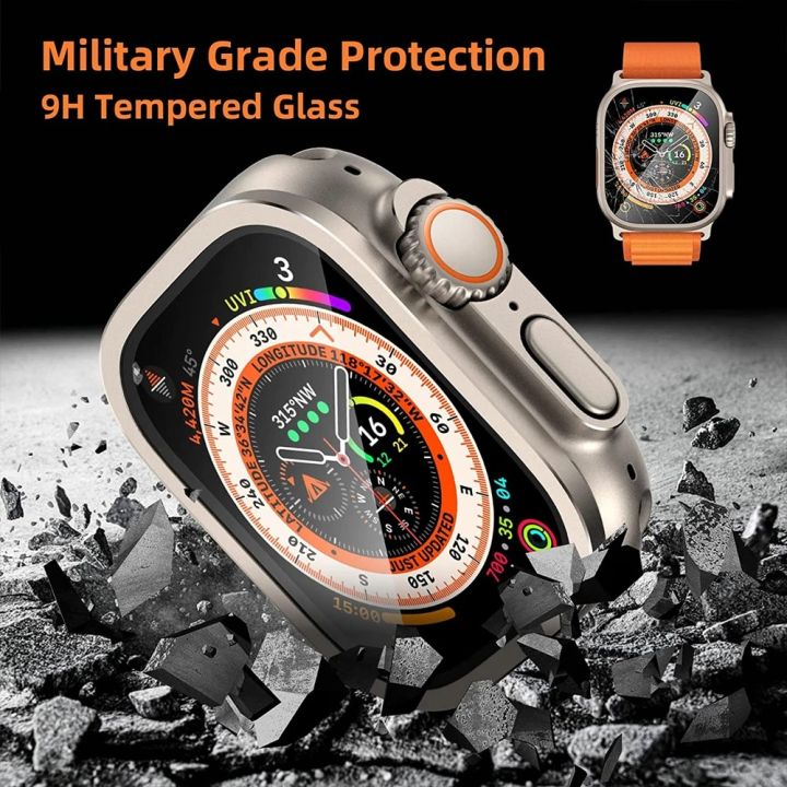 for%20Apple%20Watch%20Case%20Ultra%202%2049mm%20Screen%20Protector%20accessories%20Metal%20Aluminum%20Alloy%20Cover%20Frame+Tempered%20Glass%20iWatch%20ultra%20case%20-%20Image%204