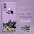 For Vivo Y19 Slim Skin Feeling Cartoon Simple Scenery Leather Back Casing Soft Silicone PU Leather Cover Phone Case.