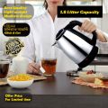 Marco Nova Electric Kettle 1.8 Litter KLS-18 black & silver color, For Hot water, Hot Tea, Hot Coffee, Gift item for birthday, marrige  And Home Decoration. Nova Electric Kettle. 