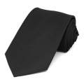 Men's Tie - Black -Men Tie Solid Black  Color Plain Tie. 