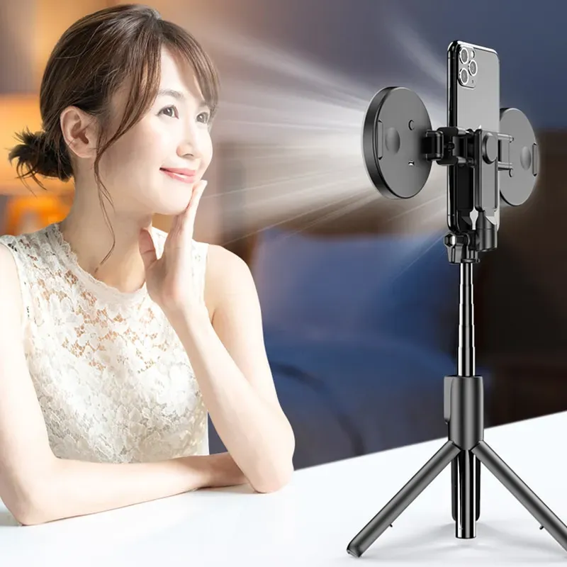 Plokama LIVE-K9 Pro 1700mm Ultra Long Selfie Stick with Tripod Stand & Ring Light – Adjustable, Portable for Mobile Vlogging & Live Streaming By Pucxo