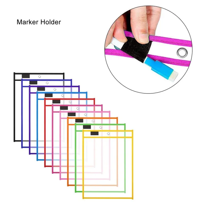 Dry%20Erase%20Pockets%20Sleeves,%20(10%20Pack)%20A4%20Paper%20Job%20Ticket%20Holders,%20Reusable%20Dry%20Erase%20Sheets%20for%20Classroom%20Worksheets%20-%20Image%203