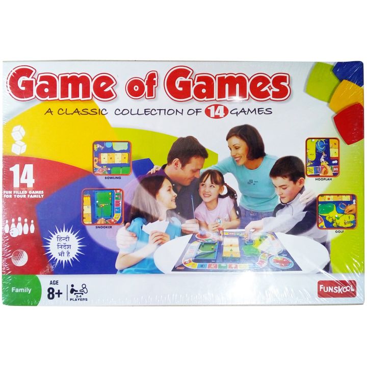 Funskool Game of Games Board Game Multiplayer Indoor Games A collection of 14 Games