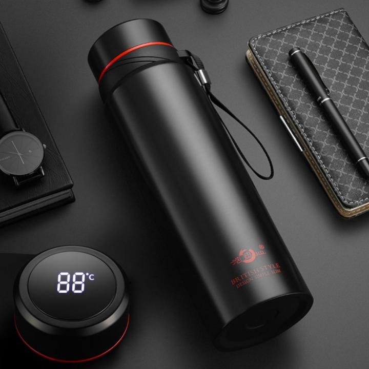 1000ml Thermal Water Bottle with Temperature Display,1 Liter Stainless Steel Bottle, Vacuum Keeps Cold and Heat Thermal Mug