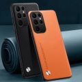 For Samsung Galaxy S23 Ultra S23 Plus S23 FE 5G case Carbon Fibre Leather Business Silicone Protection Back cover Casing.