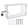 Universal Thermostat Guard with Lock Universal Combination Lock Box Transparent Acrylic Thermostat with Safety Lock Easy Install.