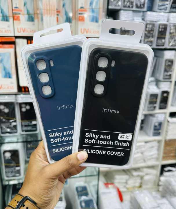 For Infinix Hot 60i Soft Silicone Cases Shockproof Round Edge Camera Bumper Phone Back Cover